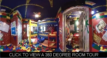 games gone wild bedroom with lego floor