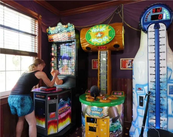 arm wrestling arcade redemption machine at home airbnb