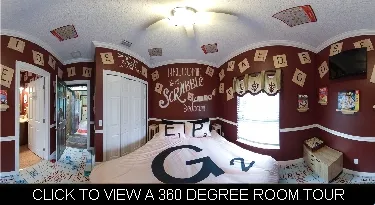 Scrabble themed bedroom