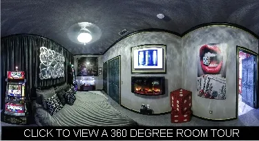 casino game themed bedroom